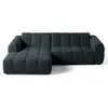 Image de Canape angle fixe LISA DESIGN 4 places en tissu gris 262 x 262 x 70 cm