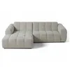 Image de Canape angle fixe LISA DESIGN 4 places en tissu beige 262 x 262 x 70 cm