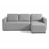 Image de Canape angle fixe BEST MOBILIER 4 places en polyester gris 220 x 220 x 82 cm