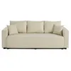 Image de Canape droit BEST MOBILIER 3 places en polyester beige 207 x 207 x 71 cm