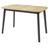 Image de Table a manger extensible sans tiroir 6 personnes rectangulaire en MDF 80 x 75 x 77 cm
