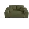 Image de Canape droit LISA DESIGN 2 places en polyester vert 178 x 178 x 79 cm