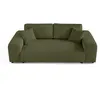 Image de Canape droit LISA DESIGN 3 places en polyester vert 213 x 213 x 79 cm