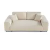 Image de Canape droit LISA DESIGN 3 places en polyester beige 213 x 213 x 79 cm