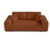 Image de Canape droit LISA DESIGN 3 places en polyester rouge 213 x 213 x 79 cm