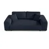Image de Canape droit LISA DESIGN 3 places en polyester bleu 213 x 213 x 79 cm