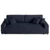 Image de Canape droit LISA DESIGN 3 places en velours bleu 234 x 234 x 78 cm