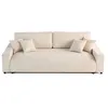 Image de Pivoine - canapé droit 3 places - convertible avec coffre - en velours texturé - Beige