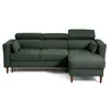Image de Canape angle fixe BEST MOBILIER 4 places en tissu vert 225 x 225 x 94 cm