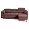 Image de Canape angle fixe BEST MOBILIER 4 places en tissu violet 225 x 225 x 94 cm