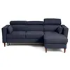Image de Canape angle fixe BEST MOBILIER 4 places en tissu bleu 225 x 225 x 94 cm