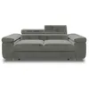 Image de Canape droit BEST MOBILIER 2 places en polyester gris 198 x 198 x 90 cm