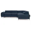 Image de Canape angle fixe BEST MOBILIER 5 places en polyester bleu 205 x 278 x 92 cm
