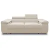 Image de Canape droit BEST MOBILIER 2 places en polyester beige 102 x 198 x 90 cm