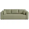 Image de Topaze - canapé 3 places - convertible avec coffre - en tissu - Vert