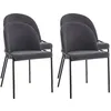 Image de Lot de 4 chaise lisa design interieur non empilable non pliable en bois H. 82 cm gris