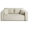 Image de Canape droit BEST MOBILIER 2 places en polyester beige 172 x 172 x 85 cm
