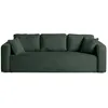 Image de Canape droit BEST MOBILIER 3 places en polyester vert 225 x 225 x 86 cm