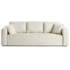 Image de Canape droit BEST MOBILIER 3 places en polyester beige 225 x 225 x 86 cm