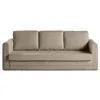 Image de Canape droit BEST MOBILIER 3 places en polyester marron 210 x 210 x 79 cm
