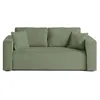 Image de Canape droit BEST MOBILIER 2 places en polyester vert 172 x 172 x 85 cm