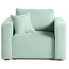 Image de Topaze - fauteuil - en velours texturé - Bleu