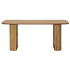Image de Milazzo - table à manger - bois plaqué chêne et cannage - 180 cm - Bois
