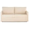Image de Canape droit BEST MOBILIER 3 places en velours beige 178 x 178 x 90 cm