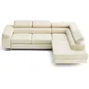 Image de Canape angle fixe LISA DESIGN 5 places en cuir beige 272 x 272 x 90 cm