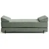 Image de Brescia - banquette 3 places convertible en tissu velours relief - Vert