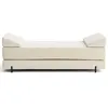 Image de Brescia - banquette 3 places convertible en tissu velours relief - Beige
