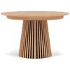Image de Freya - table à manger ronde extensible - effet bois - 4 à 8 personnes - Bois