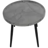Image de Helsinki - table basse - effet marbre - 80 cm - Gris