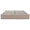 Image de Isa - lit coffre - 160x200 cm - en velours côtelé - Beige