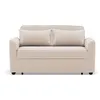 Image de Canape droit BEST MOBILIER 2 places en velours beige 145 x 145 x 82 cm