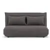 Image de Candice - Banquette 2 places convertible clic-clac en velours côtelé - Gris foncé