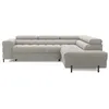 Image de Canape angle fixe BEST MOBILIER 5 places en tissu marron 276 x 276 x 93 cm