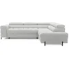 Image de Canape angle fixe BEST MOBILIER 5 places en tissu gris 276 x 276 x 93 cm