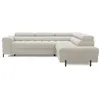 Image de Canape angle fixe BEST MOBILIER 5 places en tissu beige 200 x 276 x 93 cm