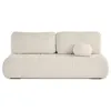Image de Canape droit BEST MOBILIER 3 places en tissu beige 94 x 194 x 80 cm