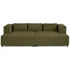 Image de Canape droit LISA DESIGN 3 places en polyester vert 239 x 239 x 67 cm