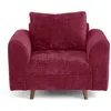 Image de Rune - fauteuil en velours texturé - Prune