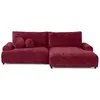 Image de Canape angle fixe LISA DESIGN 4 places en velours violet 145 x 240 x 81 cm