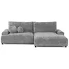 Image de Canape angle fixe LISA DESIGN 4 places en velours gris 240 x 240 x 81 cm