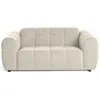 Image de Canape droit LISA DESIGN 2 places en tissu beige 176 x 176 x 85 cm