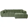 Image de Curtis - canapé d'angle droit 4 places en tissu texturé - Vert