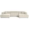 Image de Canape angle fixe LISA DESIGN 7 places en tissu beige 152 x 152 x 85 cm