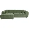 Image de Curtis - canapé d'angle gauche 4 places en tissu texturé - Vert