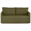 Image de Canape droit BEST MOBILIER 3 places en velours vert 178 x 178 x 90 cm