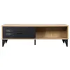 Image de Tribeca - table basse - bois et métal noir - 110 cm - Bois / Noir